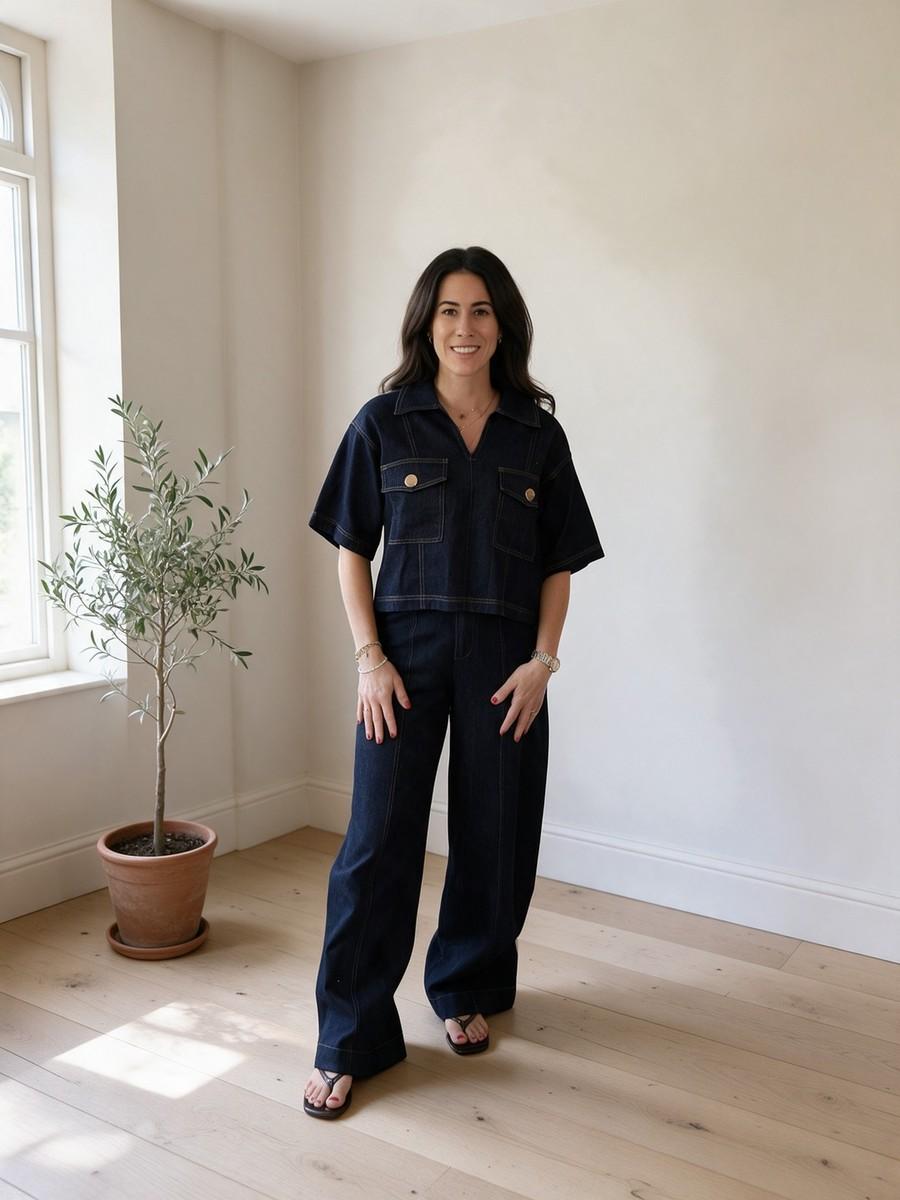 Meighan Farley wearing The Denim Set
