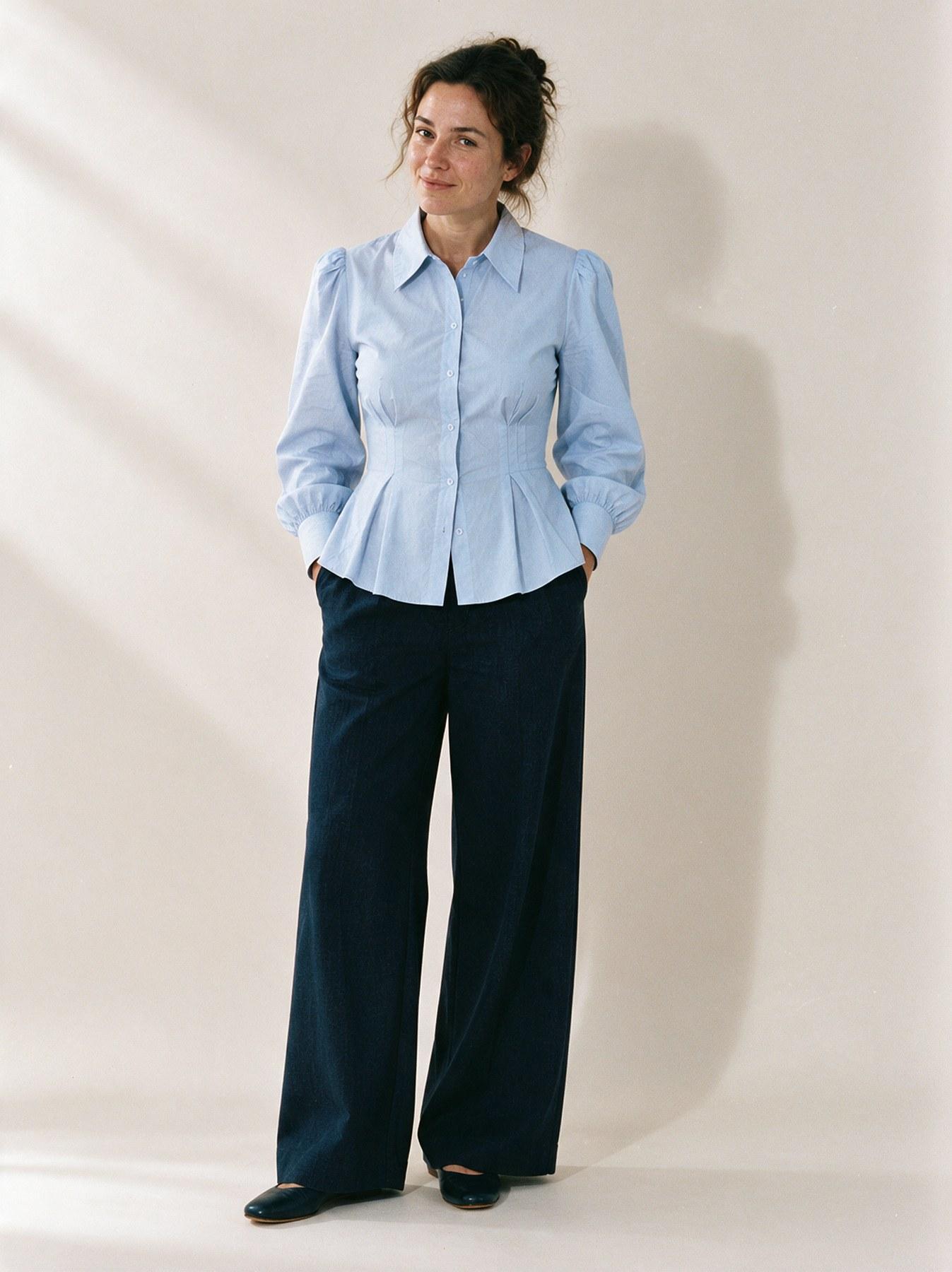 The Collar Shirt in Sky Blue