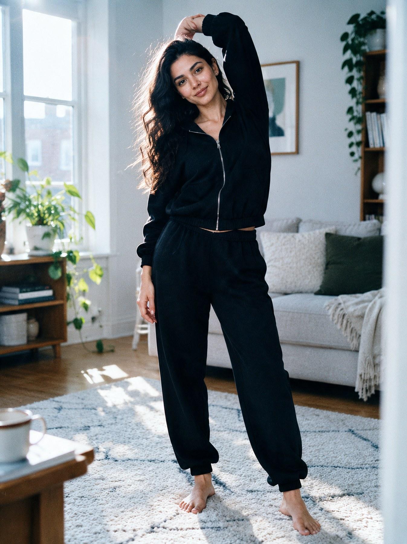 The Lounge Set in Black, view 3