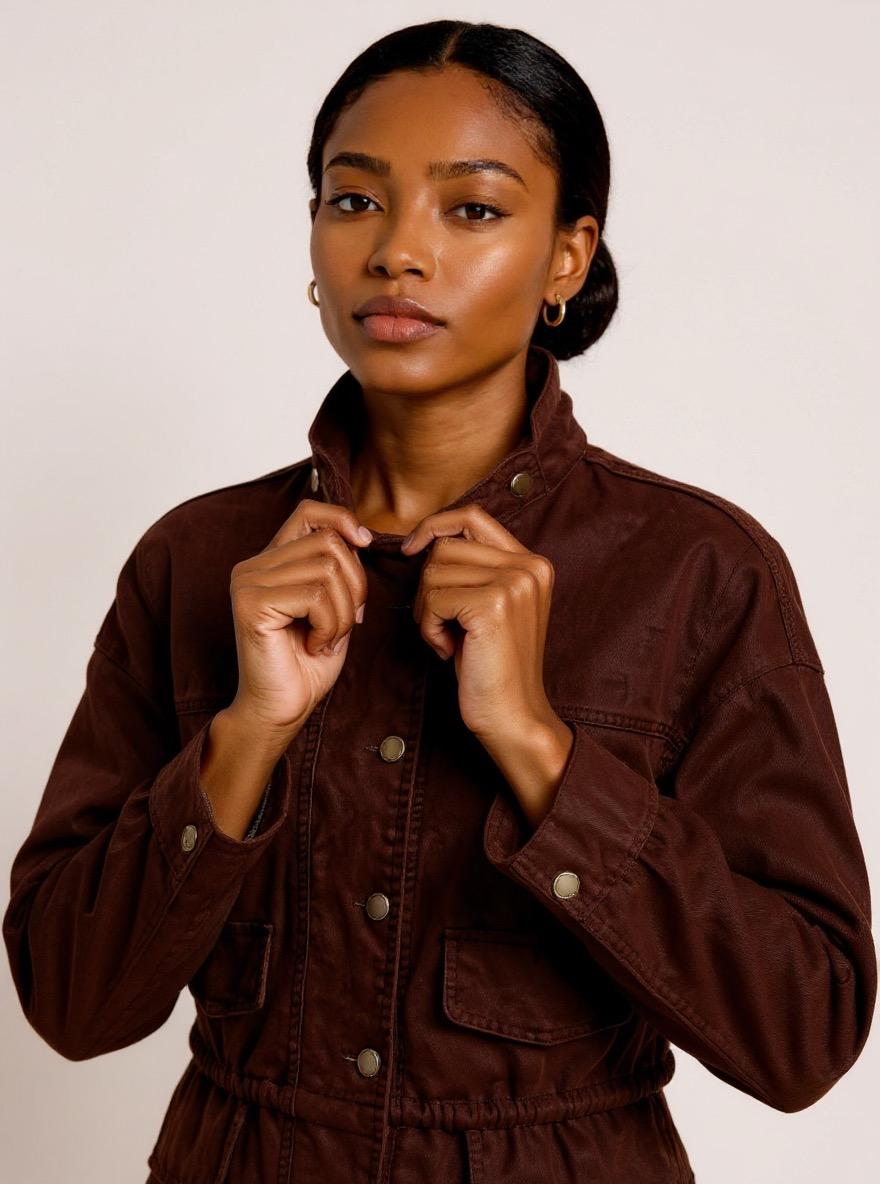 The Utility Jacket in Brown