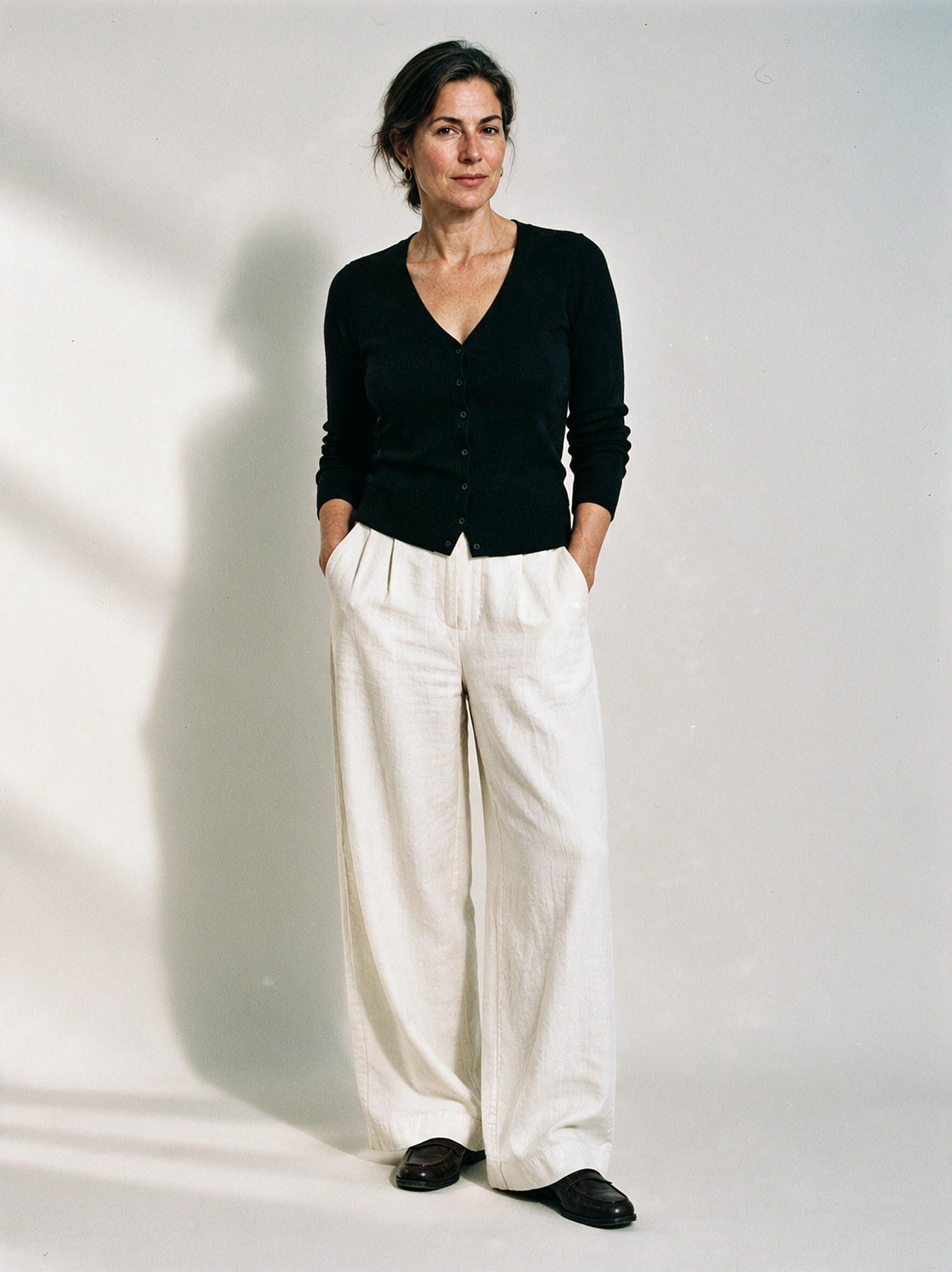 The Fine-Knit Cardigan in Black